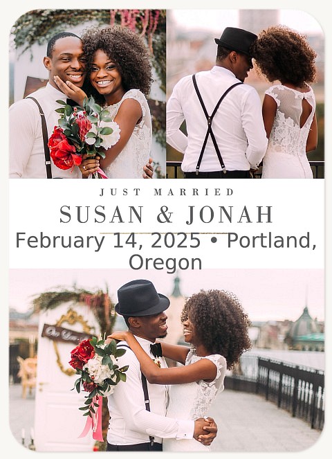 Classically Elegant Wedding Announcements