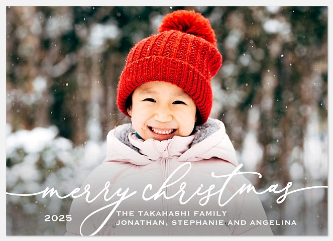 Whimsy Type Holiday Photo Cards
