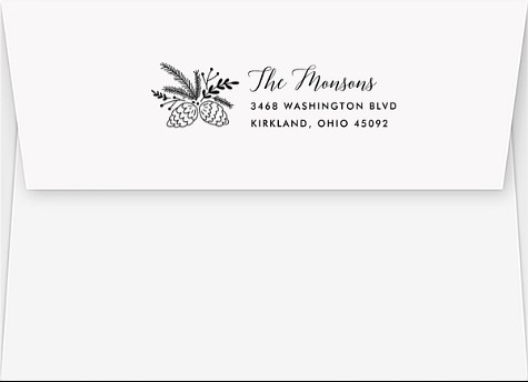 Woodland Pine Return Address Envelopes