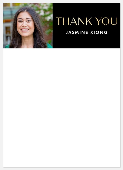 Gilded Grad Thank You Cards 