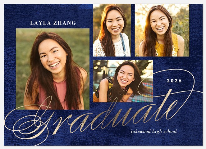 Watercolor Elegance Graduation Cards