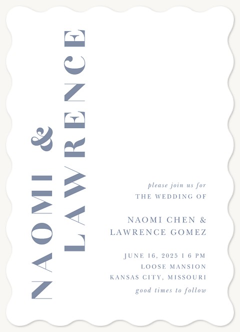 Modern Duo Wedding Invitations