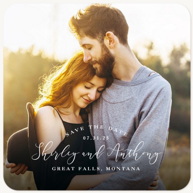 Classic Simplicity Save the Date Cards