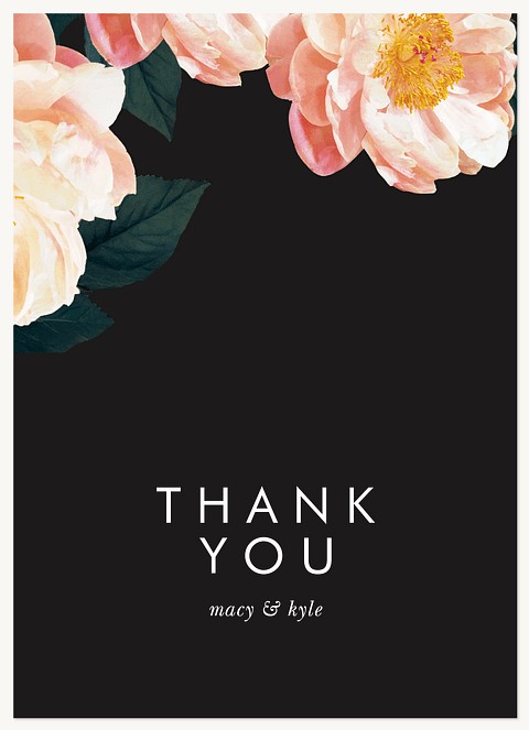 Modernist Bloom Wedding Thank You Cards