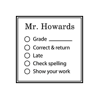 Teacher's Checklist