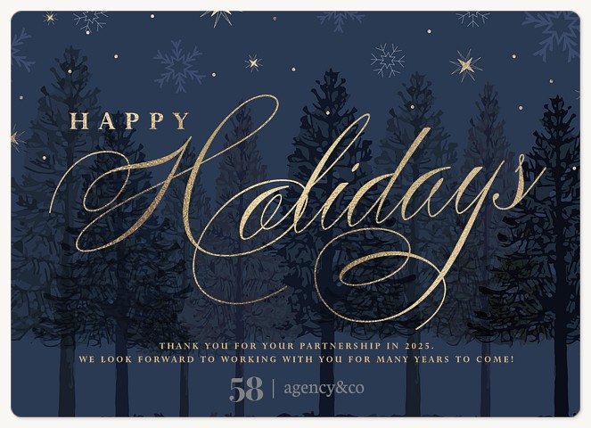 Enchanted Forest Holiday & Christmas Magnet Cards