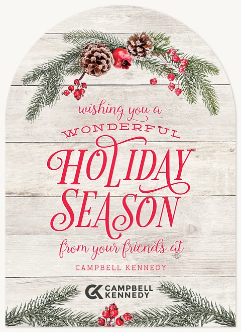 Frosted Bough Business Holiday Cards