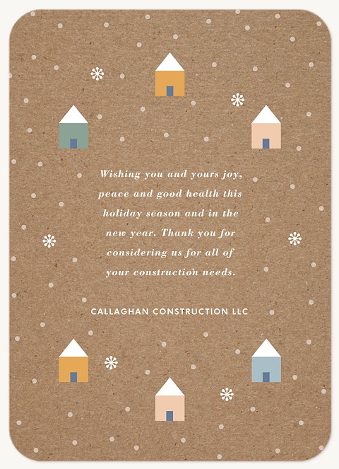 Scandinavian Kraft Business Holiday Cards