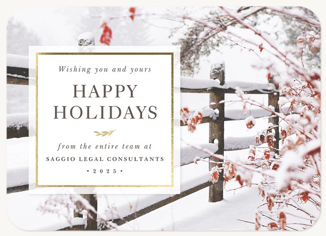 Country Lane Business Holiday Cards