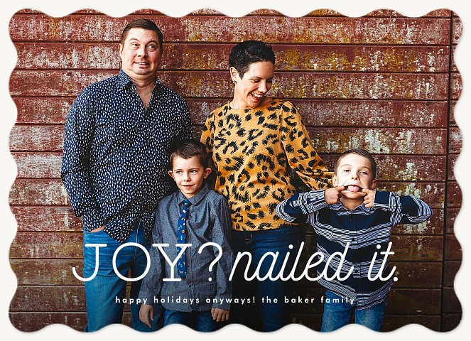 Nailed It Photo Holiday Cards