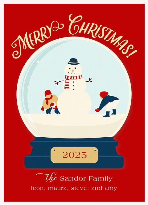 Snowglobe Christmas Cards