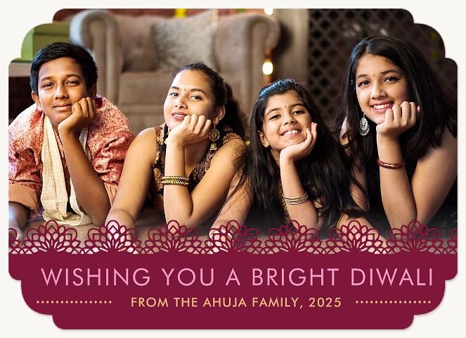 Laced Diwali Diwali Holiday Cards