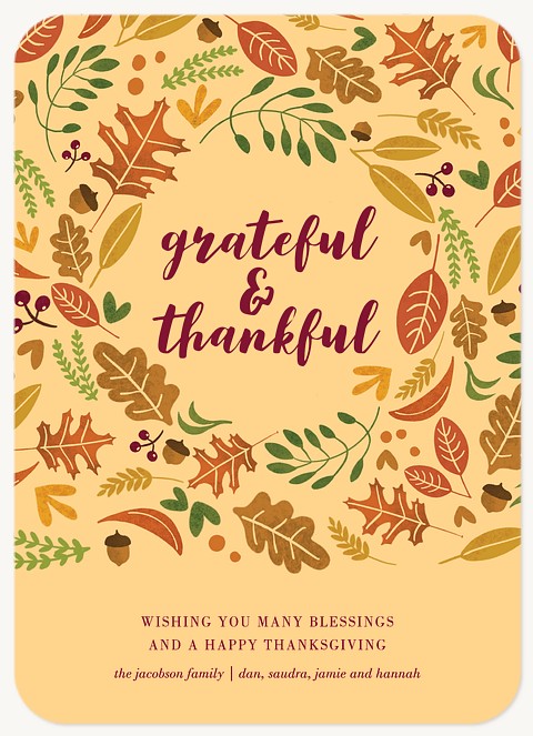 Autumn Embrace Thanksgiving Cards