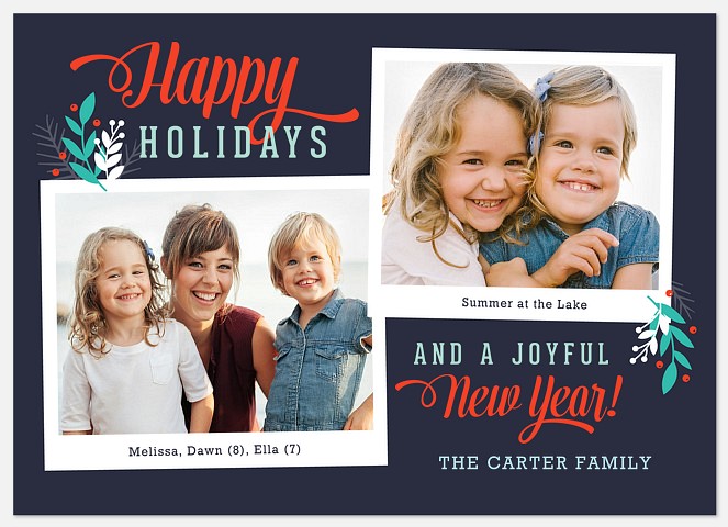 Twice as Nice Holiday Photo Cards