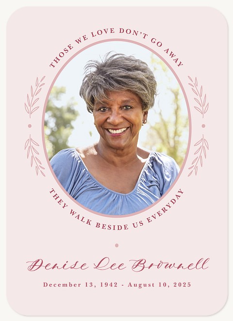 Blush Wreath Memorial & Sympathy Cards