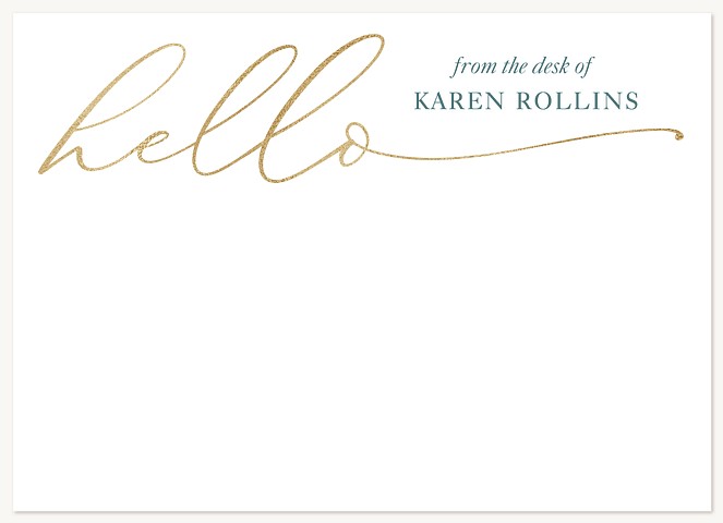 Golden Hello Stationery