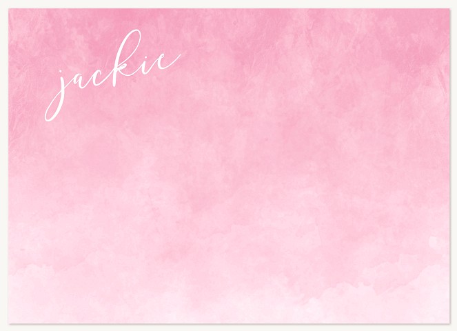 Pink Wash Stationery For Adults