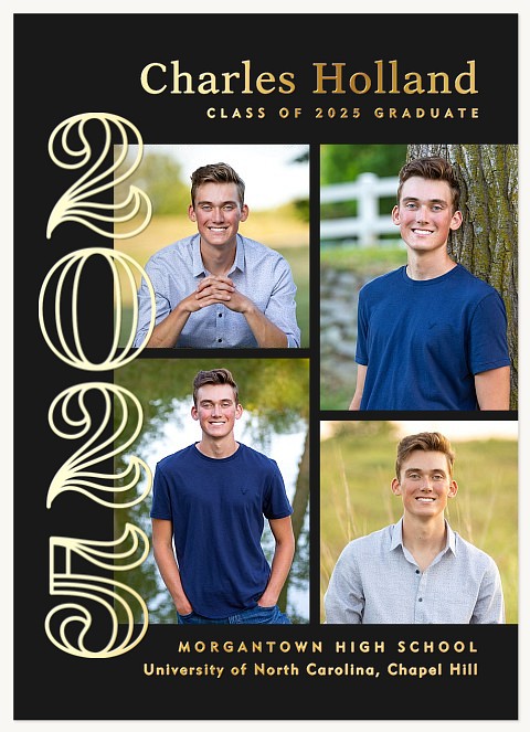 Stacked Year Graduation Announcements