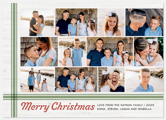 Flemish Bond Holiday Photo Cards