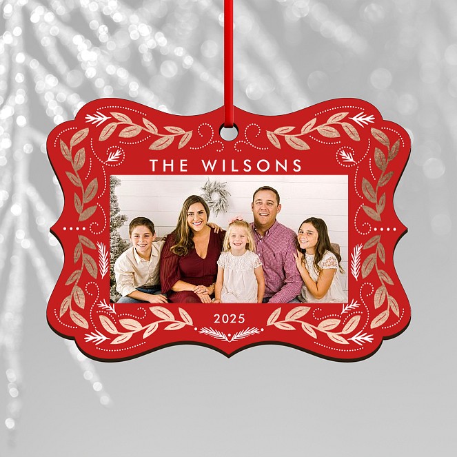 Gilded Vinework Custom Ornaments