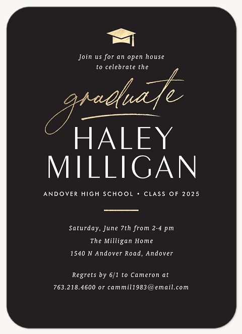 Sleek Grad Graduation Cards