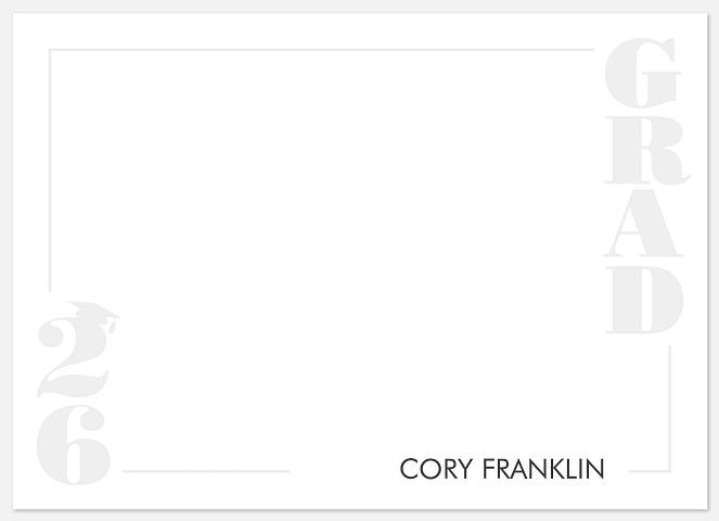 Big Bold Grad Thank You Cards 