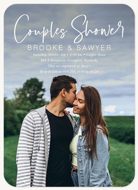 Simply Stated Bridal Shower Invitations