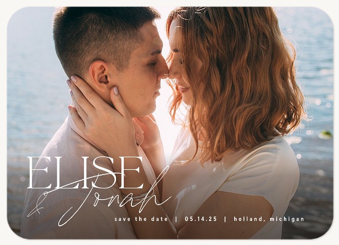 Mixed Type Save the Date Cards