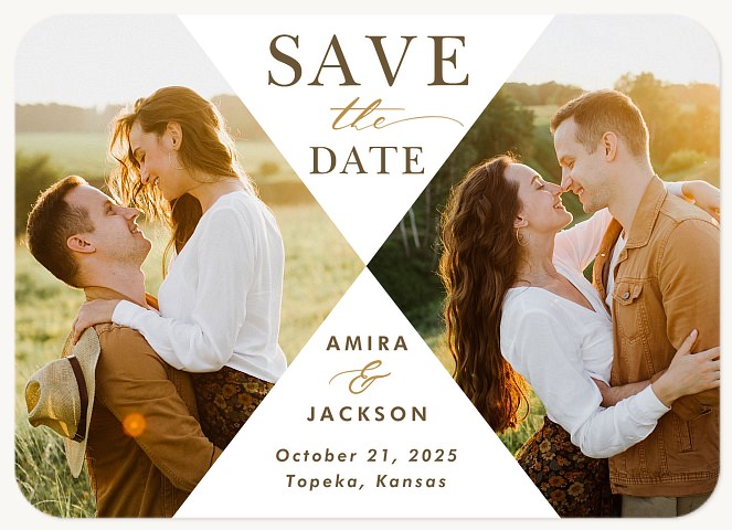 Geometric Save the Date Cards