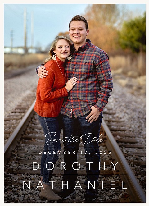 Elegant Simplicity Save the Date Cards