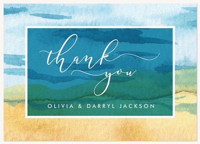 Breezy Beachside Thank You Cards 