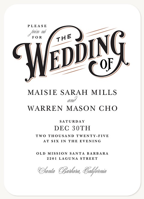 Engraved Wedding Invitations