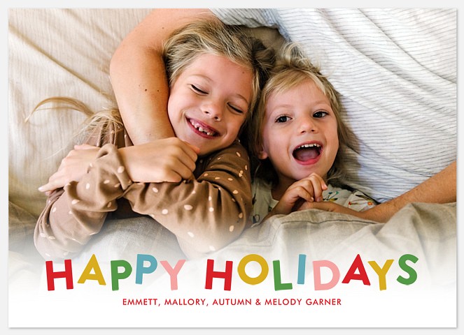 Happy Jumble Holiday Photo Cards