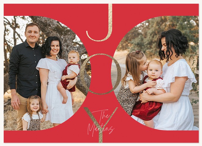 Season's Joy Personalized Holiday Cards
