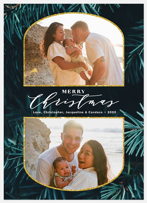 Arched Holiday Holiday Photo Cards