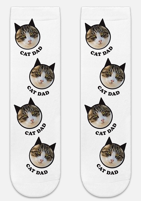 Cat Dad Custom Socks