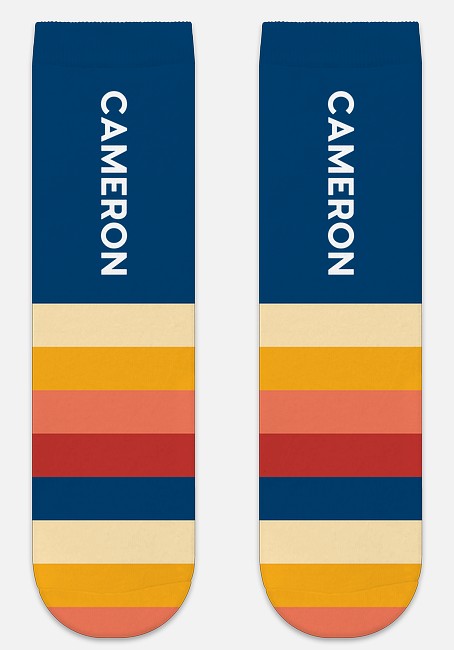 Happy Stripes Custom Socks