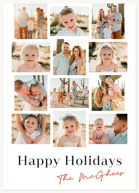 Photo Wall Personalized Holiday Cards