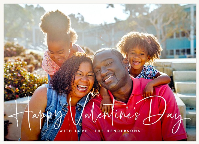 Whimsical Script Valentines Cards