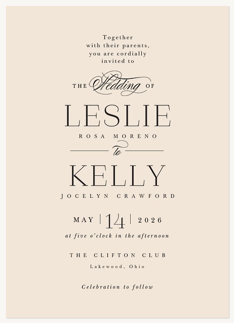 Enduring Wedding Invitations