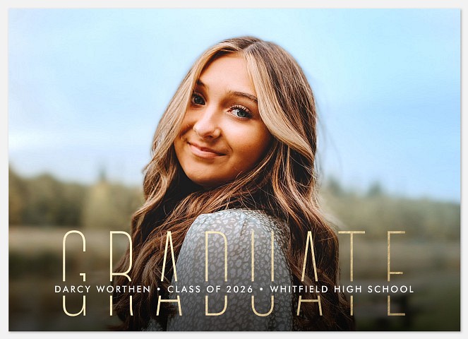 Golden Horizon Graduation Cards