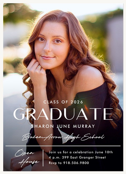 Elegant Invitation Graduation Invitations