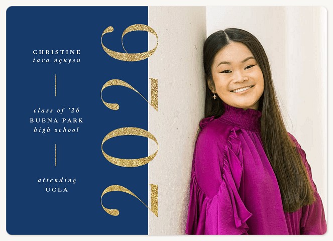 Glistening Year Graduation Invitations