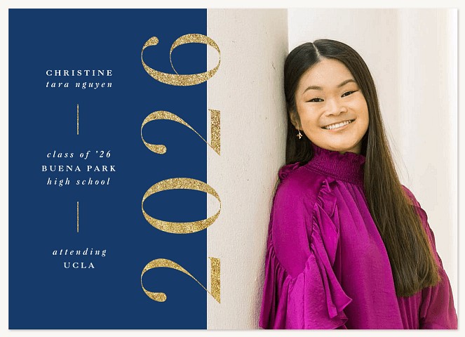 Glistening Year Graduation Invitations