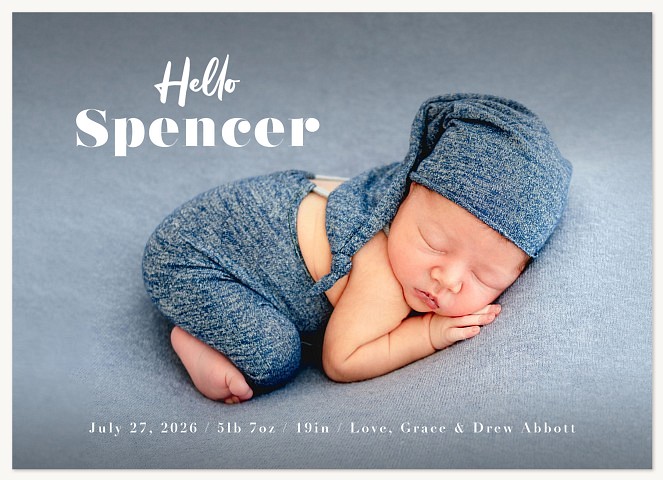 Little Hello Baby Announcements