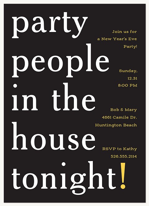 Party People Holiday Party Invitations