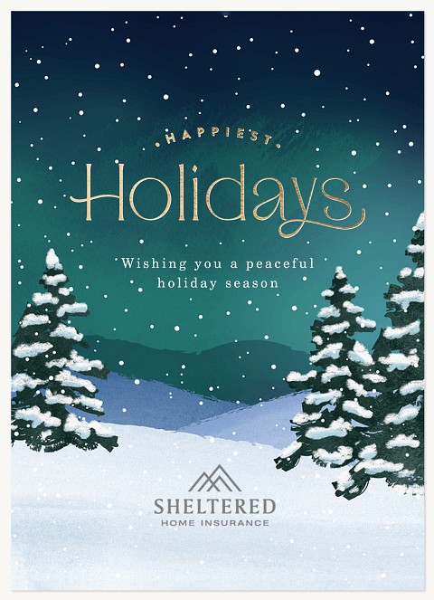 Northern Lights Business Holiday Cards