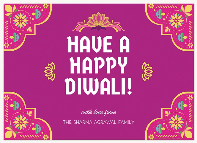 Festive Corners Diwali Holiday Cards