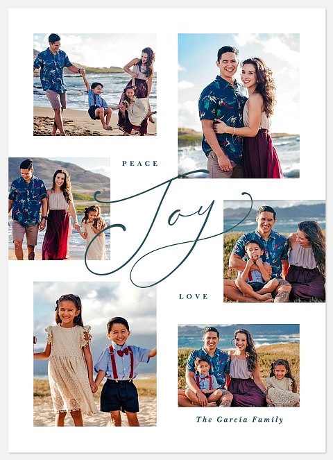 Serene Joy Holiday Photo Cards