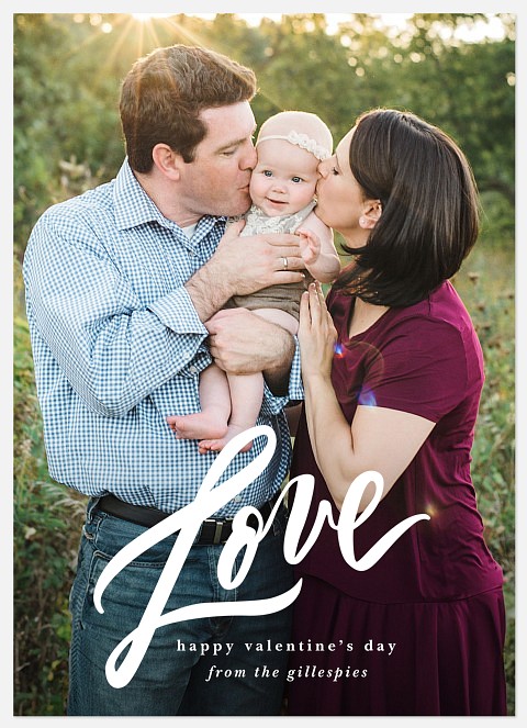 Bold Love Valentine Photo Cards